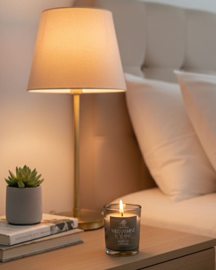 Wild Jasmine & Ylang Aroma Candle & Reed Diffuser Set 