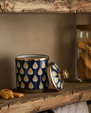 Royal Raindrop Storage Jar With Lid - Large