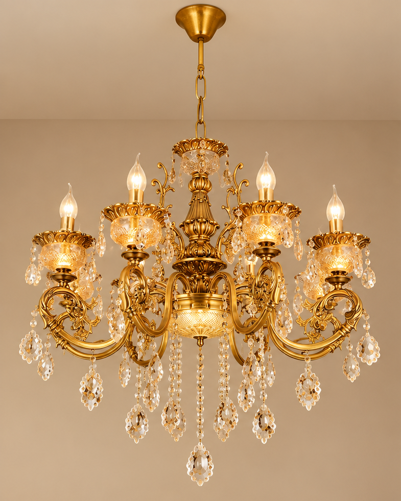 Imperial Crystal Elegance Chandelier - 8 Lights