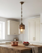 Antique Filigree Pendant Light 