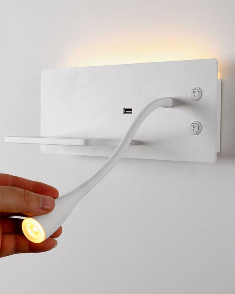 Spot Light with USB Charging & Wireless Fast Charger  Body Type -WH 
