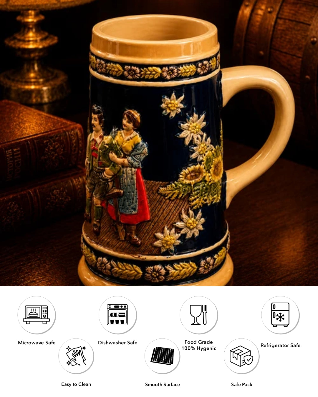 Bavarian Festival - Vintage Stein Beer Mug 