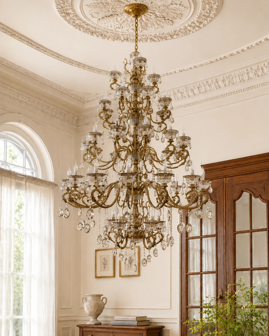 Imperial Aurora Grand Tiered Chandelier - 45 Lights