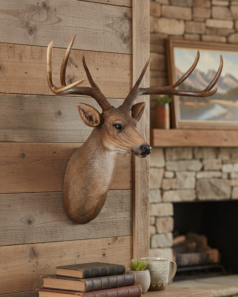 Majestic Deer Head Wall Mount 