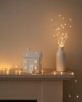 White Serenity Cottage Tealight Holder & Sculpture 