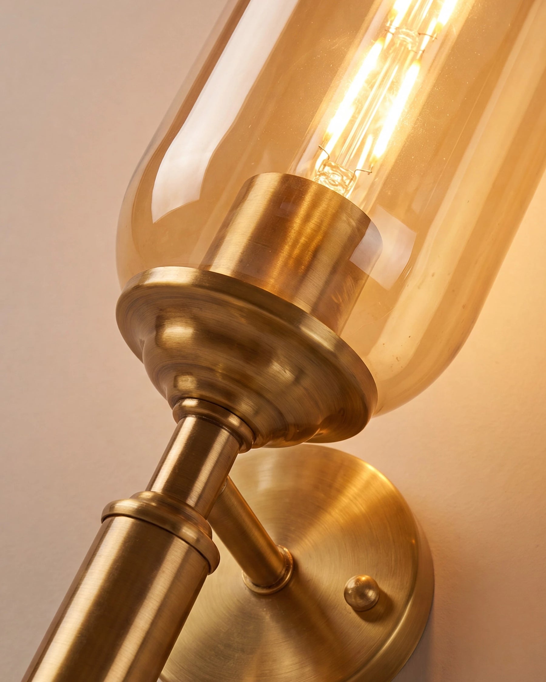 Candlelight Tube Wall Light - Amber 