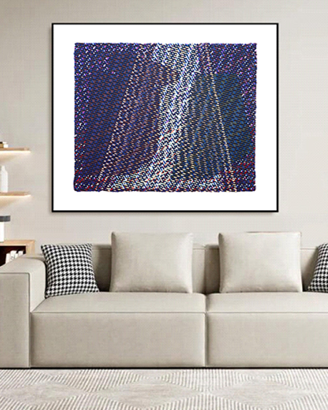 Veil of Frequencies 3D Abstract Oil Painting 