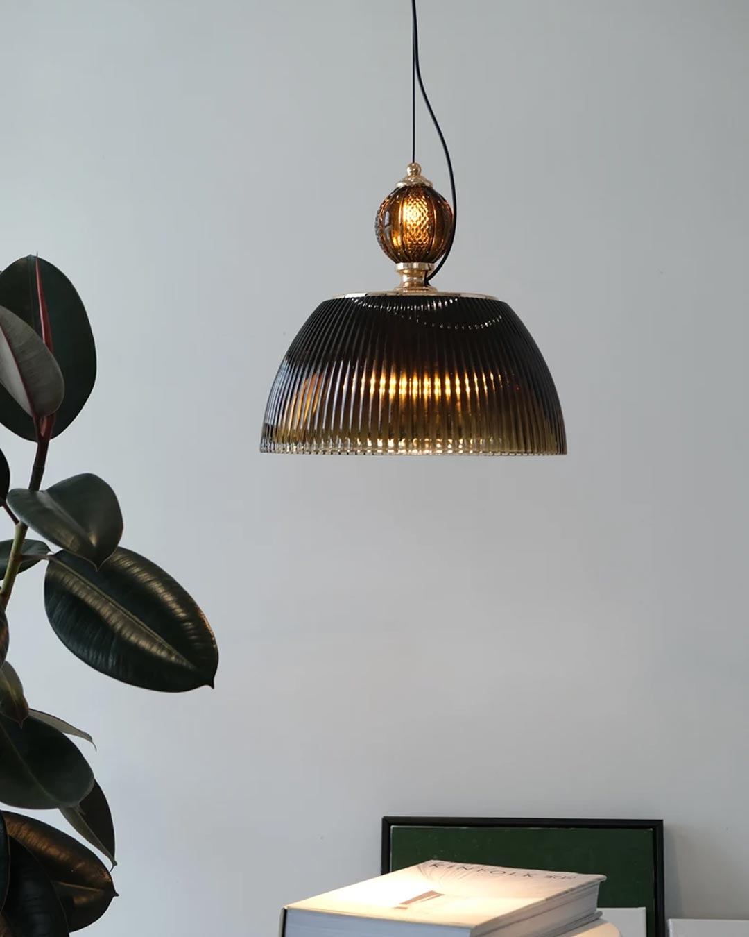 Green Glass Bowl Pendant Light - The Decor Kart 