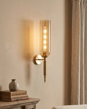Candlelight Tube Wall Light - Amber