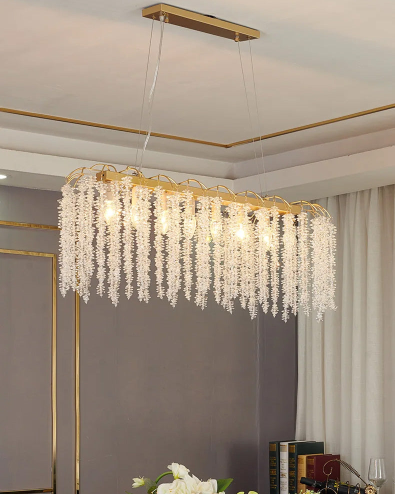 Rectangular Crystal Branch Chandelier - The Decor Kart 