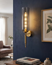 Candlelight Tube Wall Light - Smoke