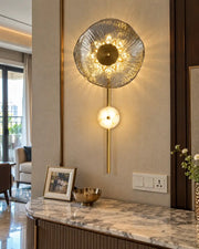 Moonstone Bloom Wall Light - Smoke