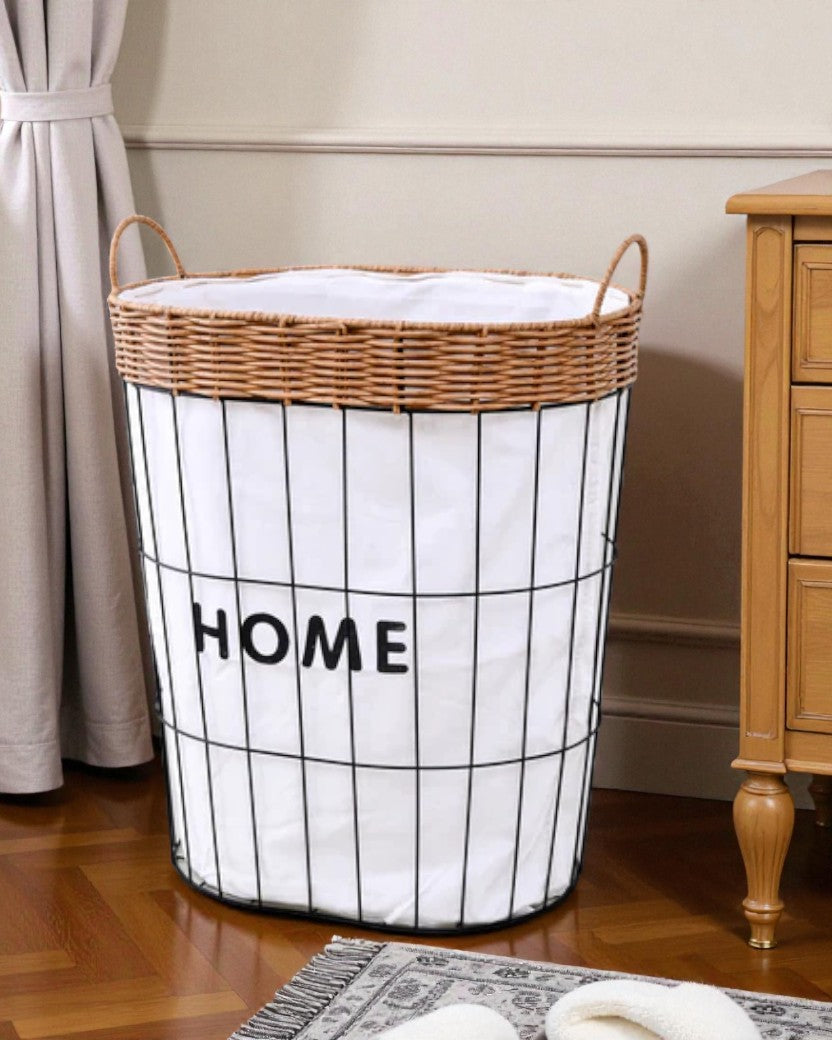 Rustic Home Wire Laundry Basket