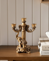 Royal Elephant 3-Arm Candle Stand 