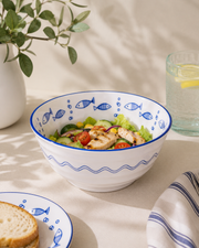 Ocean Breeze Ceramic Serving Bowl