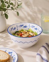 Ocean Breeze Ceramic Serving Bowl 