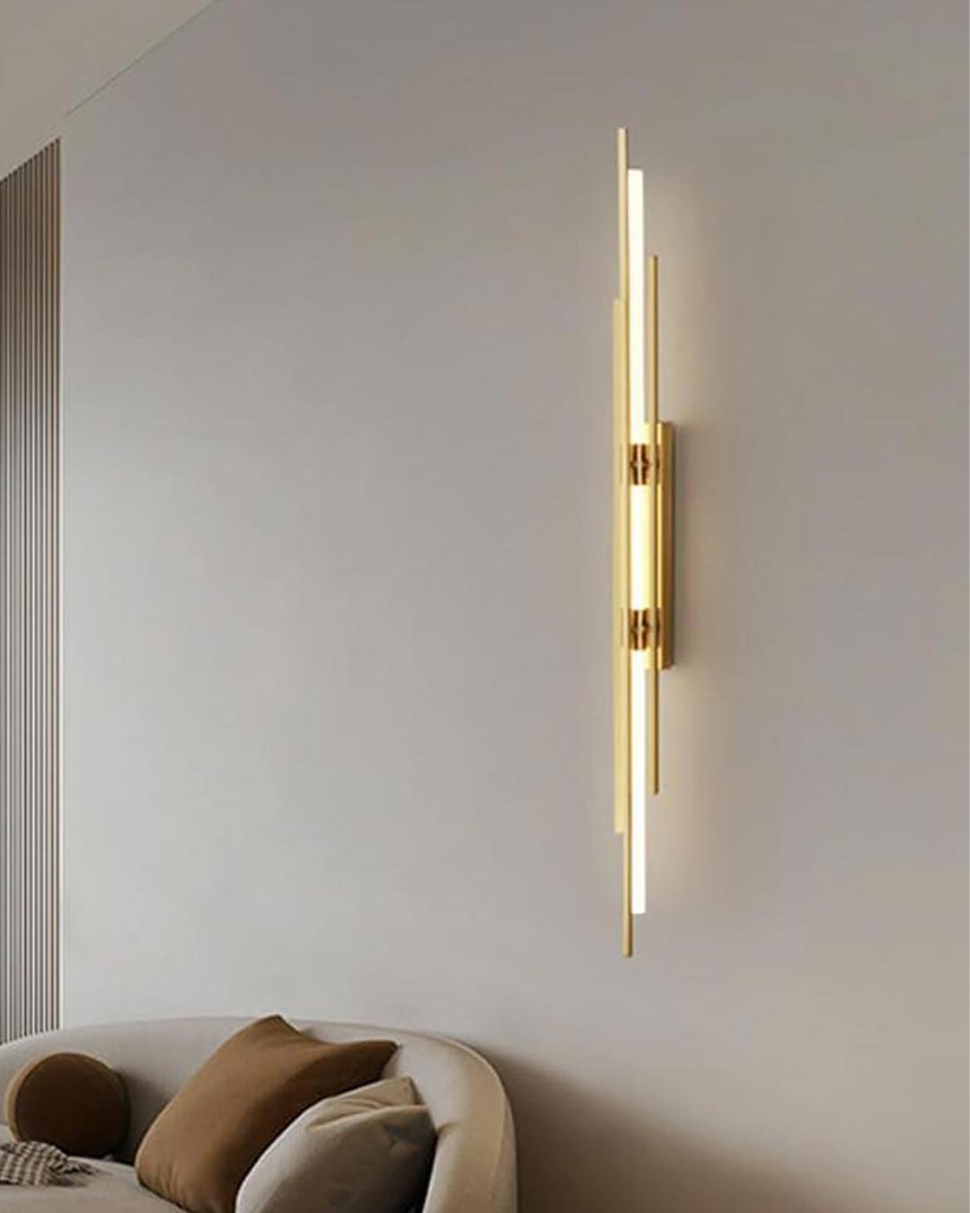 Long Golden Strip Wall Light - The Decor Kart 