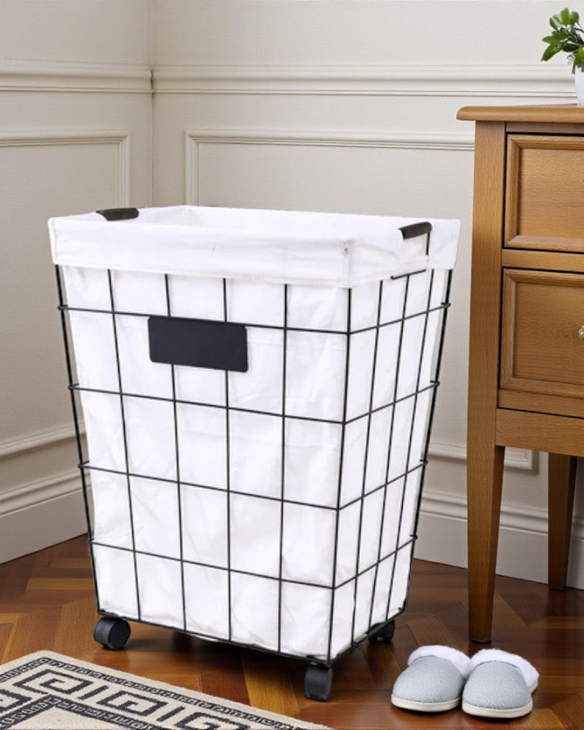 Urban Grid Laundry Basket 