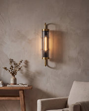 Cylinder Cage Wall Sconce - Smoke