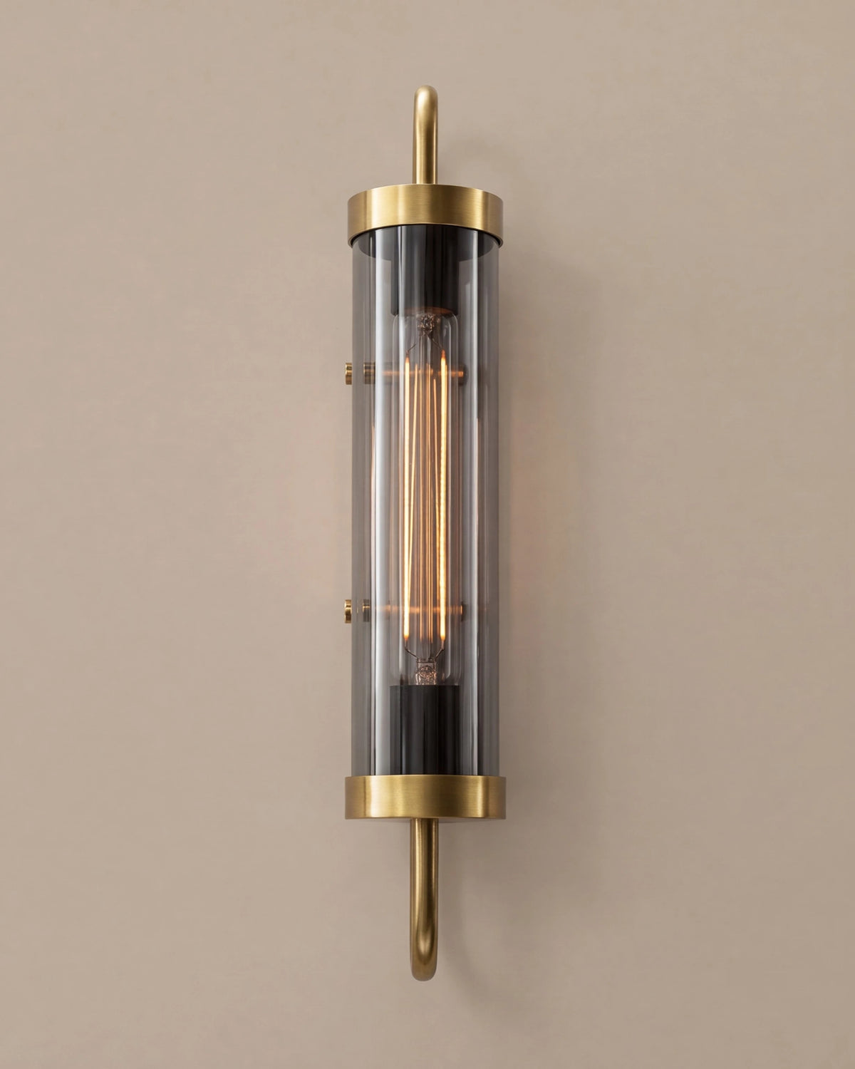 Cylinder Cage Wall Sconce - Smoke