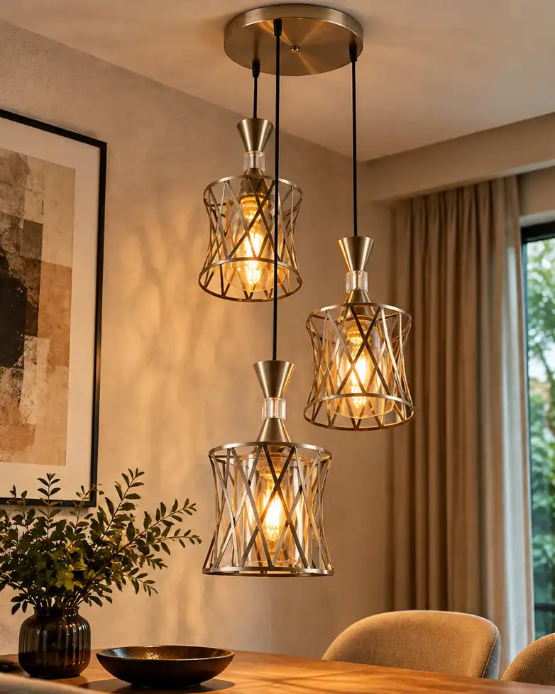 Kairova Lattice Trio Pendant Light
