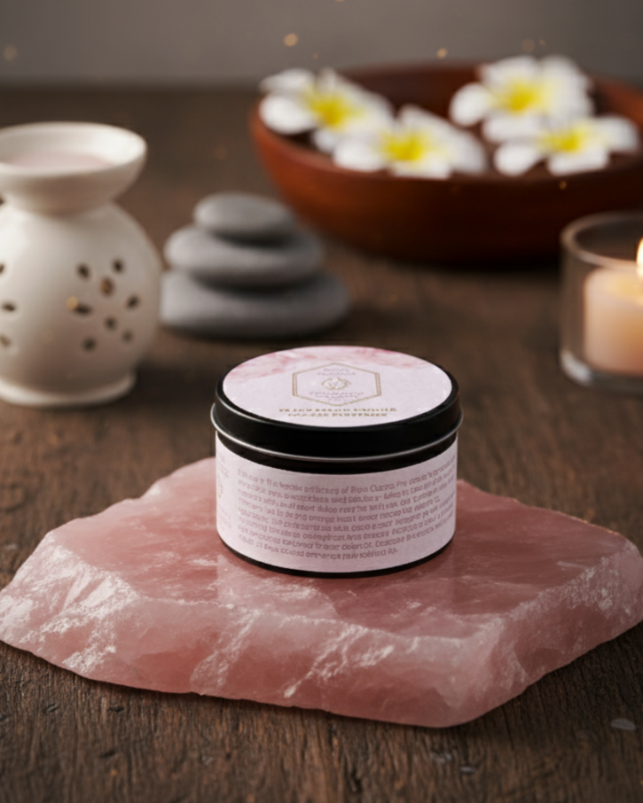 Rose Quartz - The Stone Of Universal Love Aroma Candle 