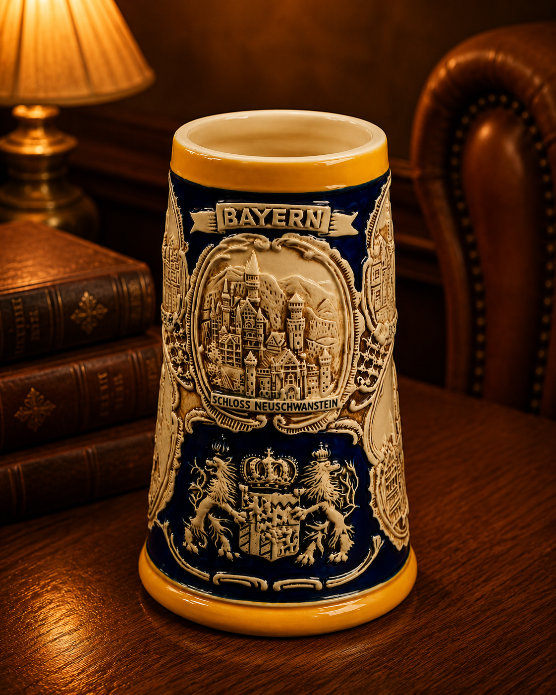 German Heritage Landmark - Vintage Stein Beer Mug 