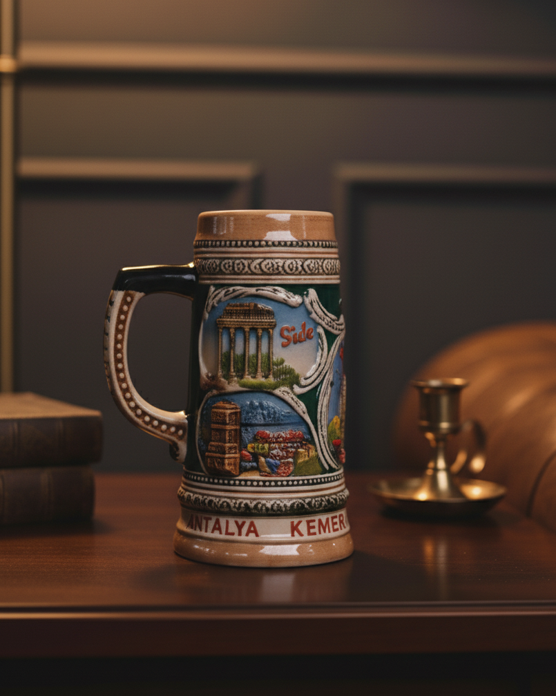 Türkiye Landmark Vintage Stein Beer Mug 