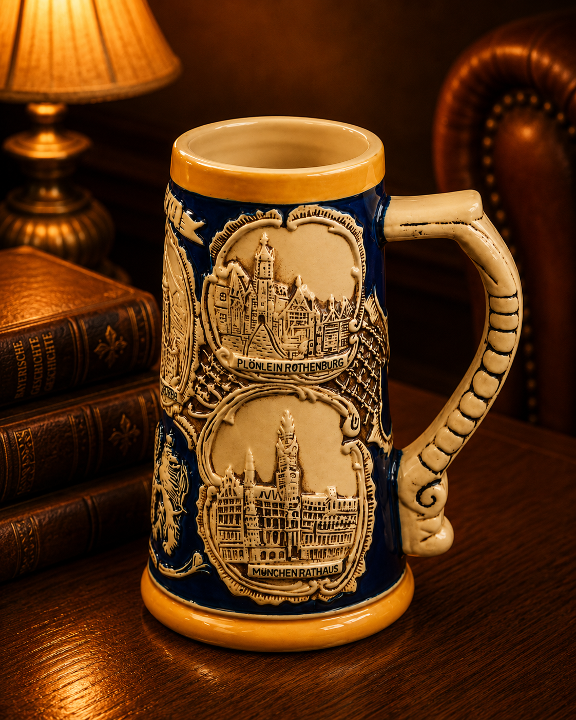 German Heritage Landmark - Vintage Stein Beer Mug 