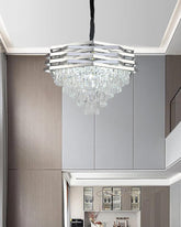 Vetra Prism Hexagonal Frame Chandelier 