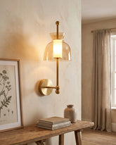 Amber Dome LED Wall Sconce 
