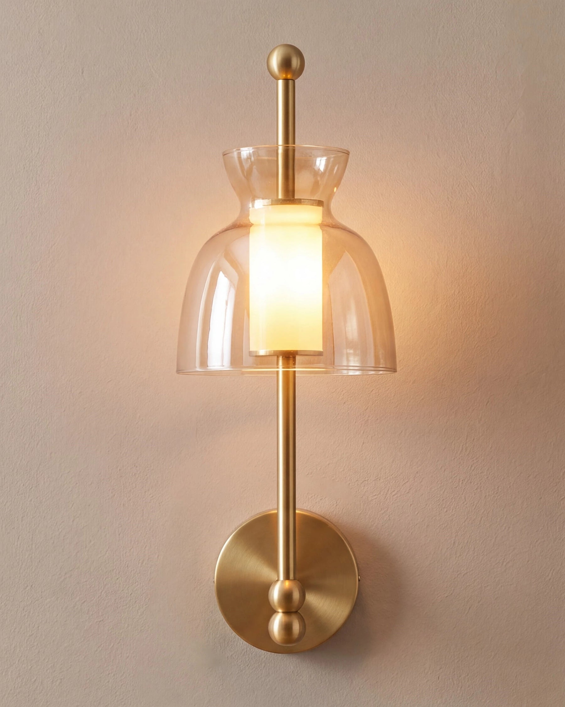 Amber Dome LED Wall Sconce 
