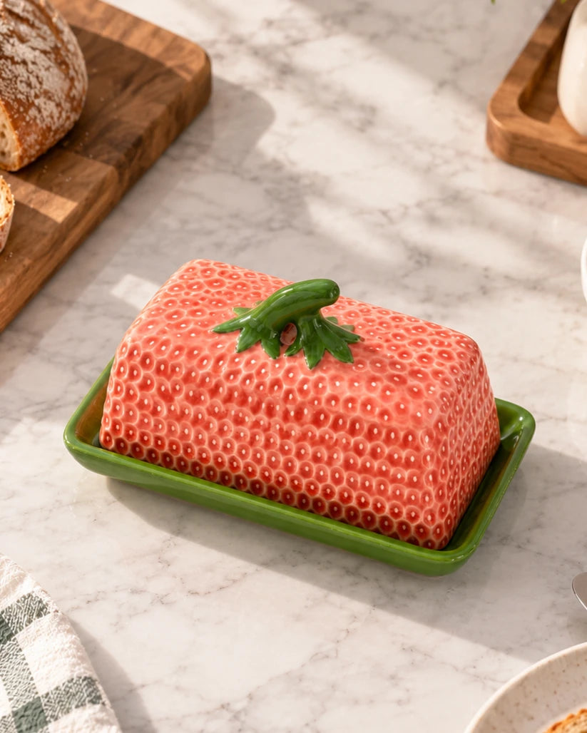 Berry Bliss Butter Dish - Pink