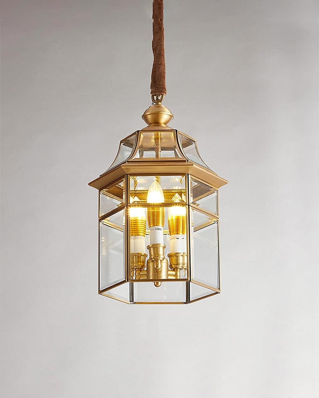 'European' Brass Pendant Light