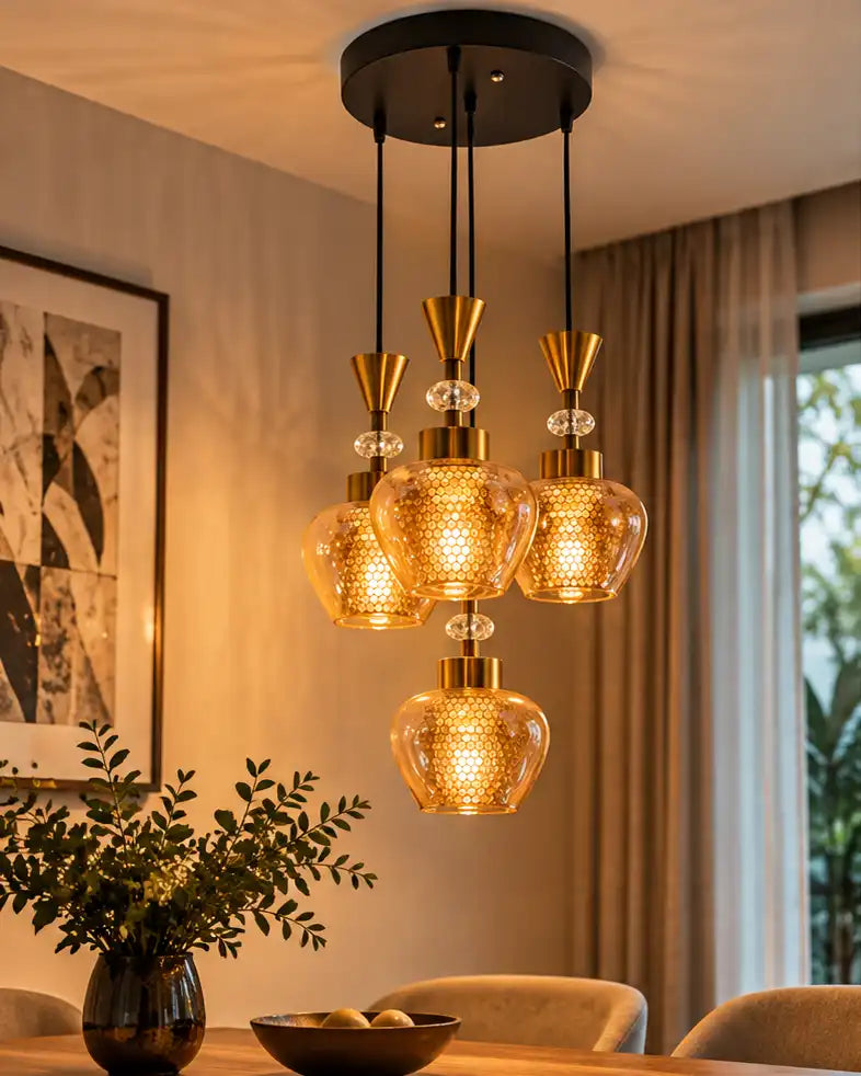 Calystria Honeycomb Luxe Pendant Light