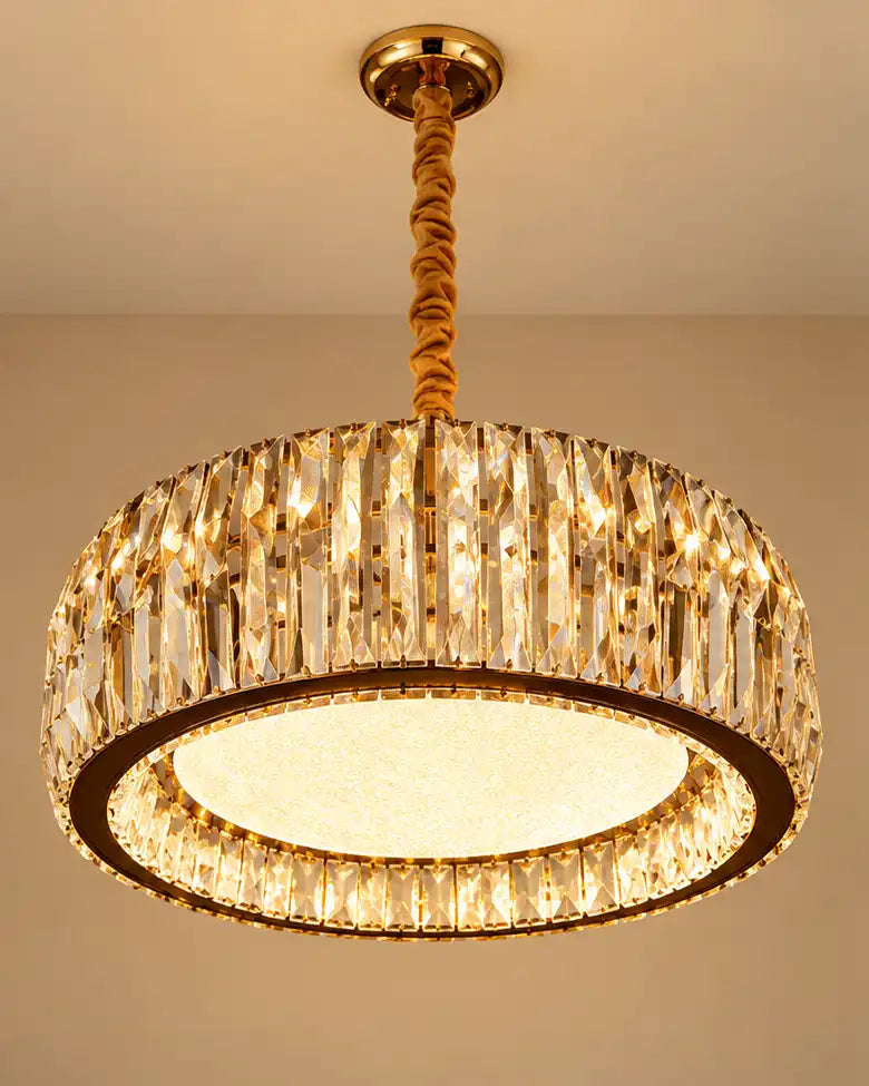 Celestara Crystal Drum Chandelier