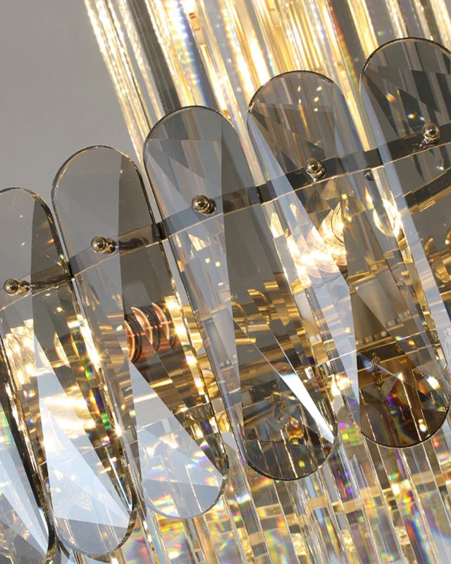 Contemporary Curved Crystal Chandelier - Large - The Decor Kart 