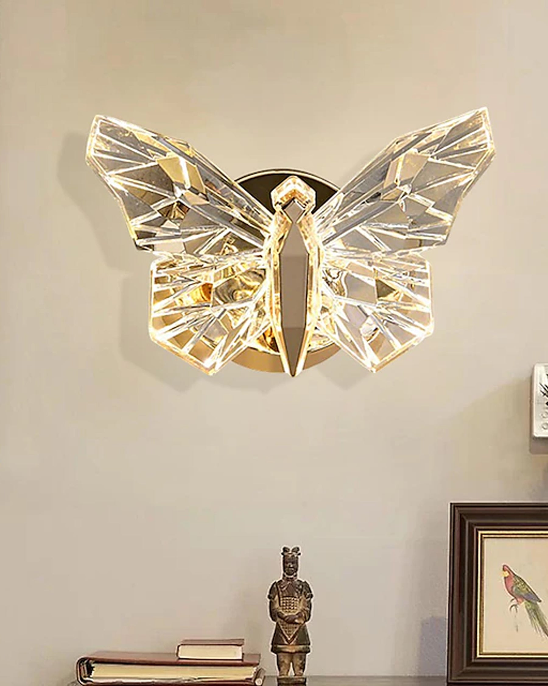 Crystal Butterfly Wall Sconce - The Decor Kart 