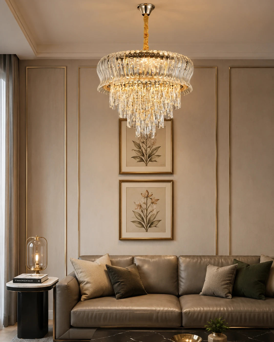 Seraphine Cascade Crystal Chandelier 