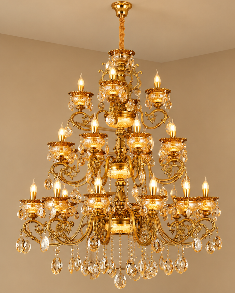 Imperial Crystal Elegance Chandelier - 24 Lights