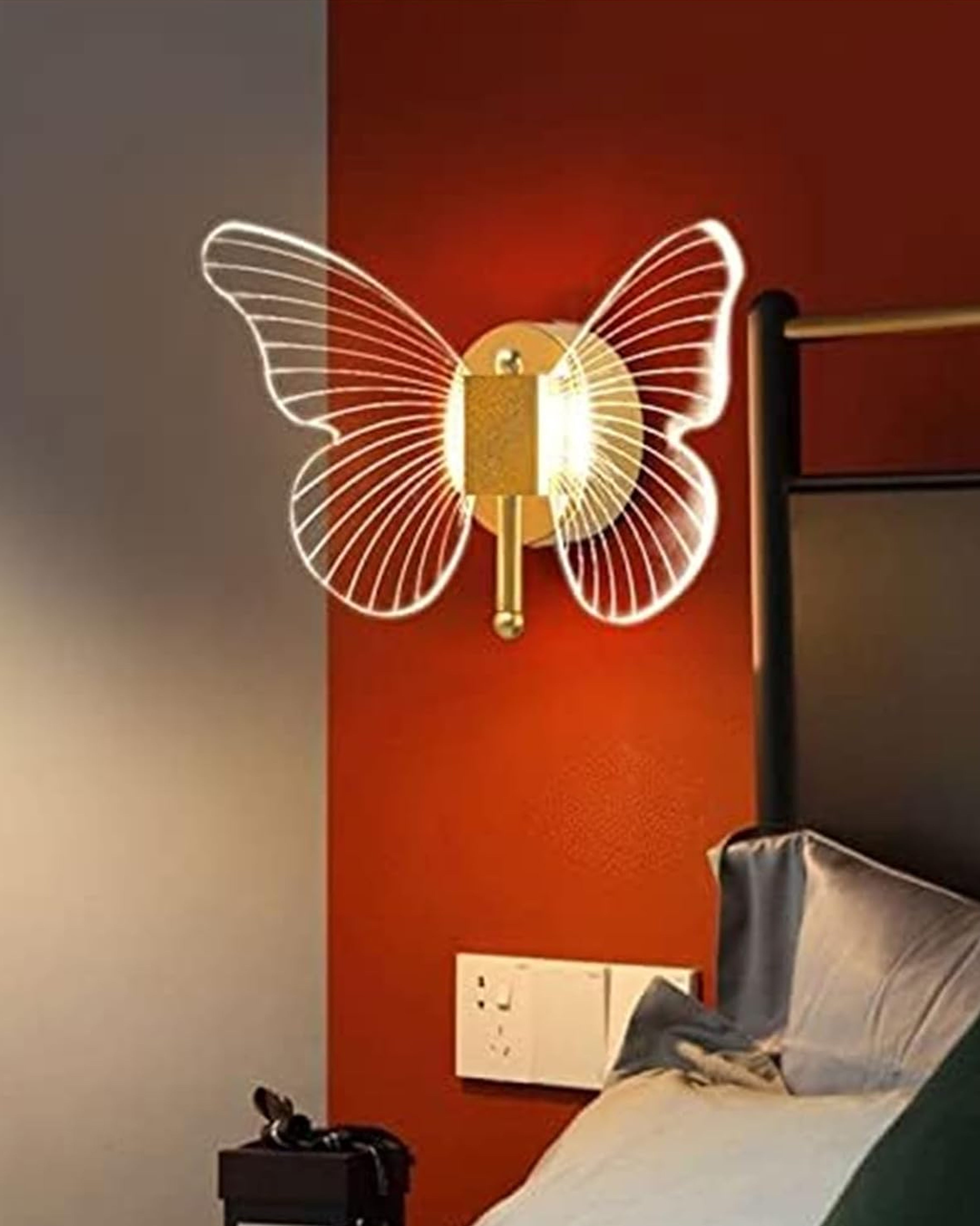 Crystal Butterfly Wall Sconce - The Decor Kart