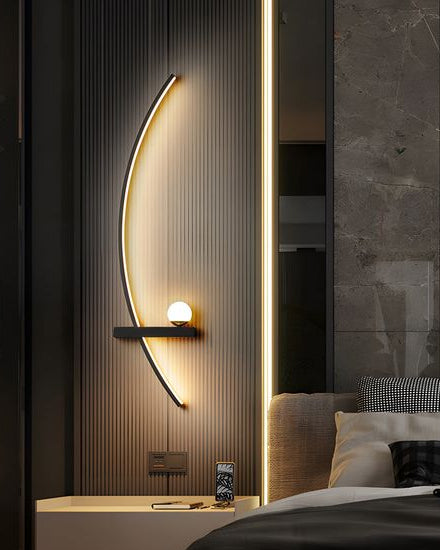 Curve Strip LED Wall Light - Right 