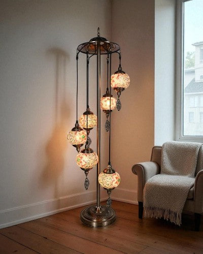 Mosaic Cascade Floor Lamp 
