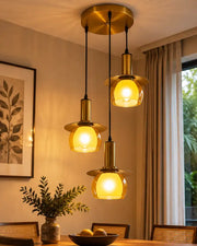 Solvara Sunveil Triple Pendant Light