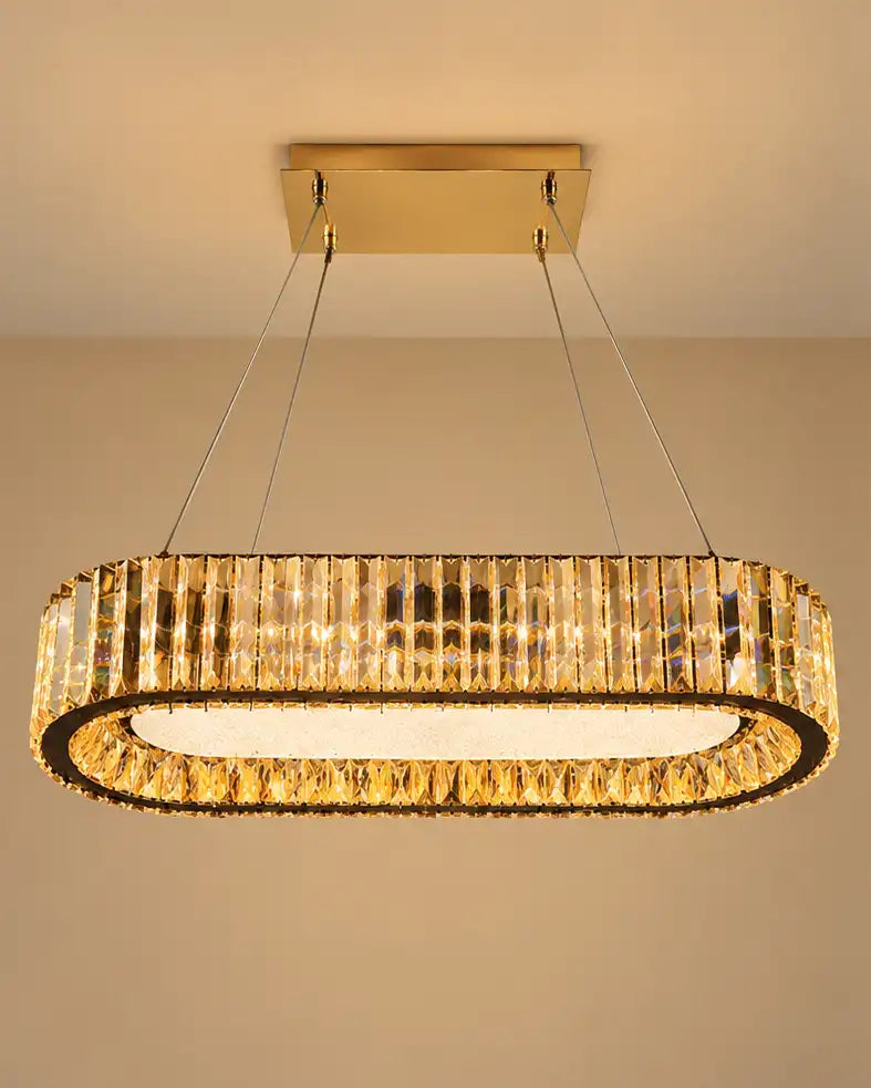 Avelora Imperial Oval Crystal Chandelier