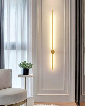 Led Gold Long Tube Wall Light - The Decor Kart 