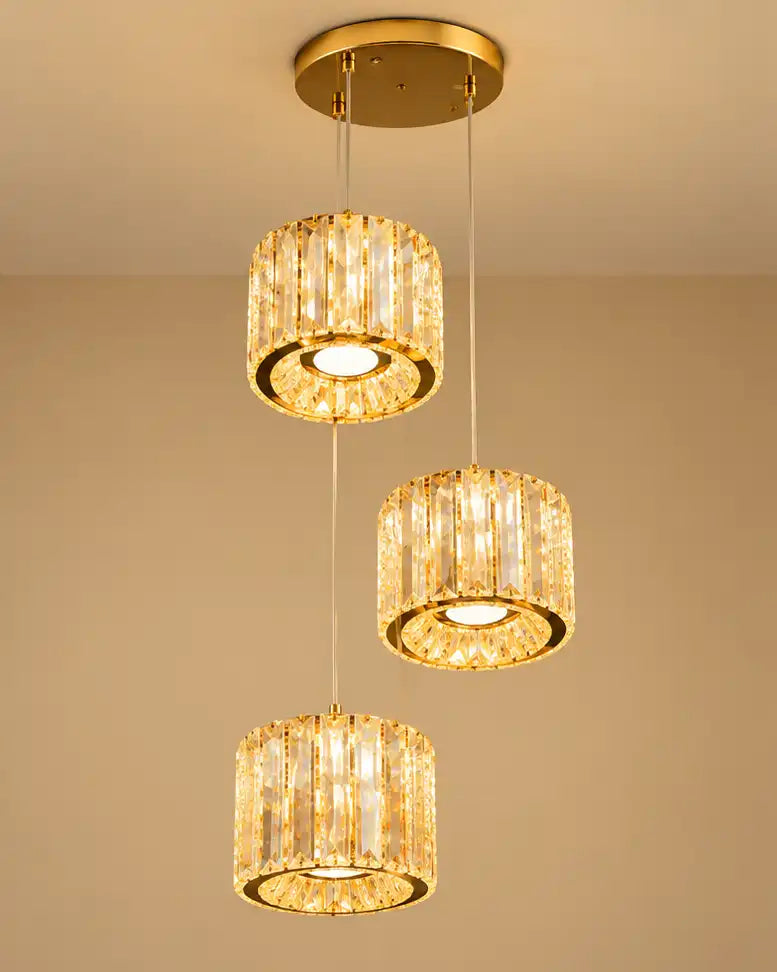Triple Prism Pendant Light