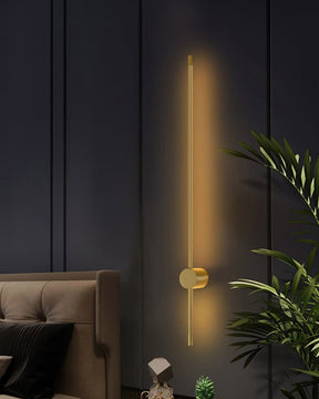 Led Gold Long Tube Wall Light - The Decor Kart 