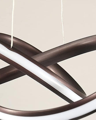 Musical Note LED Chandelier - Black 