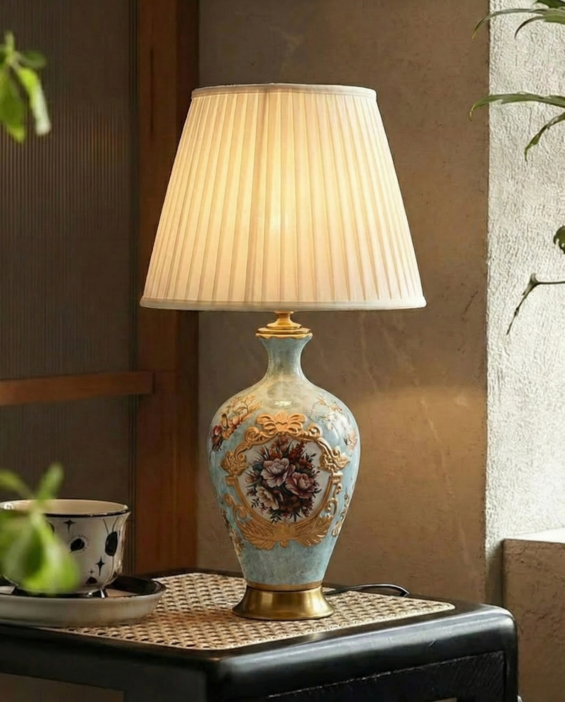 Victorian Pastel Elegance Table Lamp 